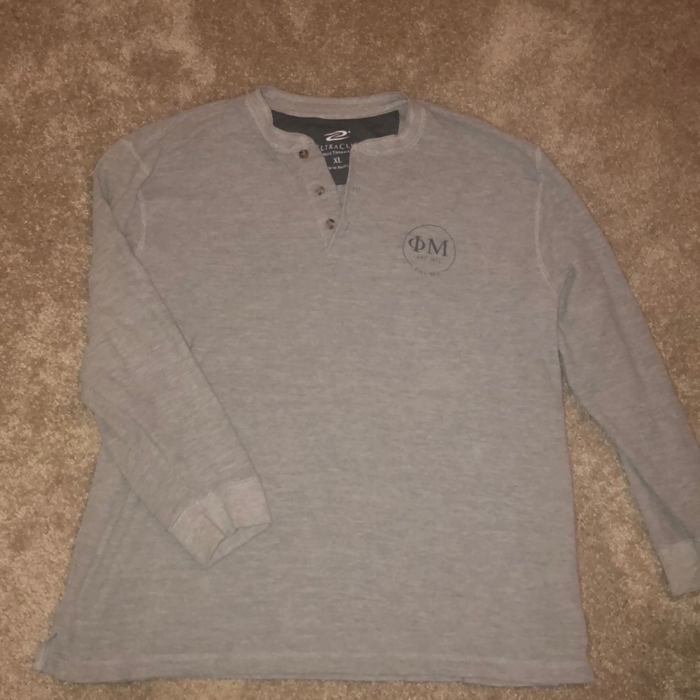 Phi Mu Henley pullover